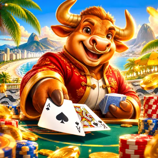 Tela do caça-níqueis Fortune Ox com símbolo do boi dourado